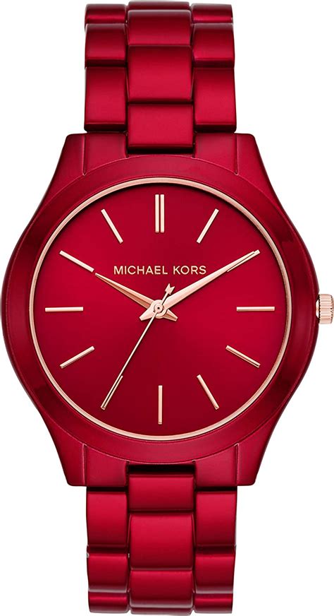 michael kors women watch red|mk3895.